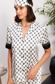 Pierre Cardin 1305 Kadın Saten Biyeli Pijama Takımı thumbnail 2