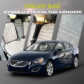 Volvo S40 Bej Renk Tay Tüyü Cepli & Terletmez Sırtlı Oto Koltuk Minder Seti - Koltuk Koruma Kılıfı (ÖN & ARKA TAM SET) thumbnail 1