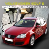 Volksvogen Golf 5 Bej Renk Tay Tüyü Cepli & Terletmez Sırtlı Oto Koltuk Minder Seti - Koltuk Koruma Kılıfı (ÖN & ARKA TAM SET) thumbnail 1