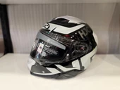 KASK HJC F71 BARD MC5 SİYAH/BEYAZ - 1