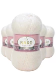 5 Adet Angora Lüks El Örgü İpi Kemik 11499 - 1