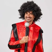 Siyah Renk Kıvırcık Afro Bonus Peruk - 3