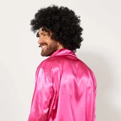 Siyah Renk Kıvırcık Afro Bonus Peruk - 4