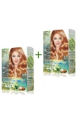 2 Paket Natural Beauty Amonyaksız Saç Boyası 8.73 Altın Karamel - 1