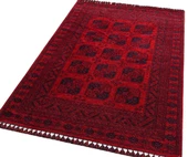 Eko Buhari Afgan Yağcıbedir Desenli Hav Toz Vermez Yıkanabilir Kaymaz Dokuma Halı BHR01 thumbnail 2