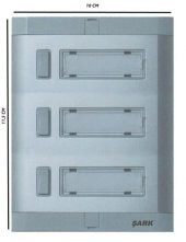 3lü Aluminyum Zil Butonu Işıklı Hpsiz Yenişark - 2