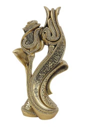 Lalegül Kelime-i Tevhidli Biblo (Orta Boy) Sarı - 1