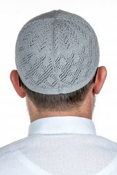 Mercan Namaz Takkesi  Gri 12 Adet - 4