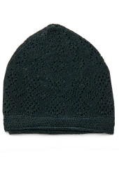 Mercan Namaz Takkesi Siyah 12 Adet thumbnail 4