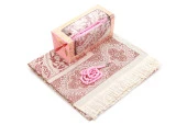 Özel Hediyelik Kutulu Seccadeli Tesbihli Set Pembe thumbnail 3
