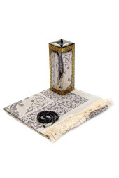 Özel Hediyelik Kutulu Seccadeli Tesbihli Set Siyah thumbnail 2