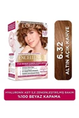 L'Oreal Paris Creme Saç Boyası 6.32 Altın Açık Kahve thumbnail 1