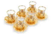 Ahsen 6 lı Çay Seti Gold - 5