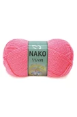 5 Adet Vizon Premium Akrilik El Örgü İpi Yünü Renk No:236 Gül Pembe thumbnail 2