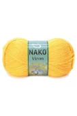 5 Adet Vizon Premium Akrilik El Örgü İpi Yünü Renk No:184 Sarı thumbnail 2