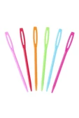 6 Adet Plastik Yün Iğnesi 9cm - 1