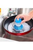 Sıvı Sabun Deterjan Hazneli Bulaşık Temizlik Fırçası thumbnail 3