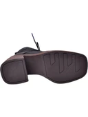 MAMMAMİA D24KB-4615 PLATFORM TOPUKLU KADIN  DERİ BOT - 10