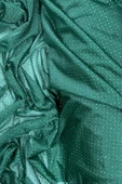 Yağmur Damlası Simli Abiye Elbise Şallık Tül Kumaş Zümrüt Yeşili 41-K thumbnail 2