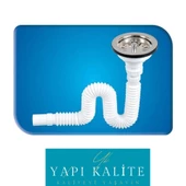 Körüklü Çöpmak Evye Lavabo Gider Sifonu Geniş Kafalı thumbnail 1