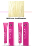 2 li Set Premium 12.00 Yoğun Doğal Süper Açıcı - Kalıcı Krem Saç Boyası 2 X 50 g Tüp - 1