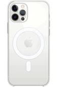 Iphone 12 Pro Kılıf Kamera Lens Korumalı Magsafe Destekli Şeffaf Darbe Emici Sert Kapak - 1
