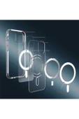 Iphone 14 Pro Kılıf Kamera Lens Korumalı Magsafe Destekli Şeffaf Darbe Emici Sert Kapak - 6