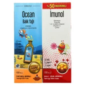 Ocean Balık Yağı Portakal Aromalı 150ml + imunol Şurup 150 ml - 1
