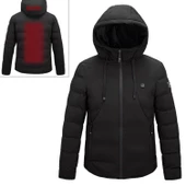 Unisex Akıllı Sabit Sıcaklık USB Isıtma Kapşonlu Pamuklu Ceket - 2