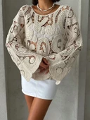 Ekru Dantelli Bluz - 2