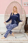 Bayan Uzun Kollu Pijama Takımı Model no 7612 thumbnail 1