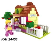 Ausini-Asya Brick 24403 Fairyland Serisi, Ağaçlı EV 156 Parça - 1