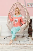 Bayan Uzun Kollu Pijama Takımı Model no 7620 - 1