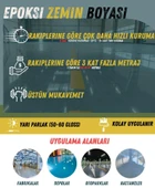 Pamukkale 4530 Solventli Epoksi Zemin Boyası 21 Kg Ral 1015 Krem thumbnail 3