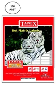 Tanex 17X25 Bilgisayar Etiketi 100 Lü - 1