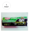 J-500 Jumbo Boy Çöp Torbası 80 x 110 cm 10 Lu Rulo x 5 Paket = 50 Adet (Siyah) - 1