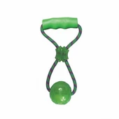 Kong Plastik Tutamaçlı Sesli Top Köpek Oyuncağı Medium 27 Cm - 1