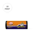 Endüstriyel Battal Boy Çöp Torbası 72 x 95 cm 10 Lu Rulo x 20 Paket = 200 Adet (Siyah) - 1