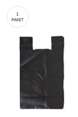 Siyah Hışır Atlet Poşet Mini Boy 22x31 cm 1 Paket Takriben 500 Adet - 1