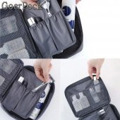 Gül Desenli Çok Fonksiyonlu Makyaj Çantası - 4