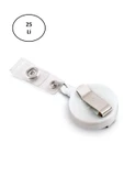 Yoyo Plastik 3532- Yuvarlak-32Mm-Kancali-Klipsli-Beyaz 25'li - 1