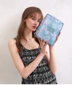 Çok Fonksiyonlu Makyaj Çantası Flamingo Desenli - 4