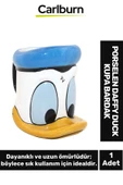 Özel Tasarım Dekoratif Şık Hediyelik Porselen Daffy Duck Kupa Bardak 13*13 Cm - 1