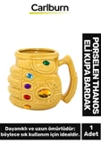 Özel Tasarım Dekoratif Şık Hediyelik Porselen Thanos Eli Kupa Bardak 1*14 Cm - 1
