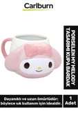 Özel Tasarım Dekoratif Şık Hediyelik Sevgili Arkadaş Porselen My Melody Tasarımı Kupa Bardak 9*13 Cm - 1