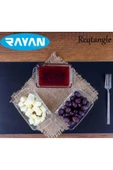 Rayan Reqtangle Tekli Dikgörtgen Cam Kahvaltılık - 1
