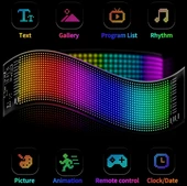Pixel Led Panel Animasyon Yazı Göz Ekleme 9×37Cm - 3