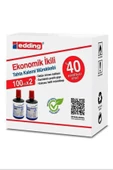 Edding Im-1199 100Ml Yazı Tahtası Mürekkebi Kırmızı 2'li Paket - 1
