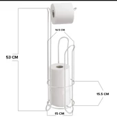 Hometarz Banyo Wc Peçetelik Tuvalet Yedek Hazneli Kağıtlık 54 Cm - 7
