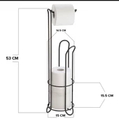 Hometarz Banyo Wc Peçetelik Tuvalet Yedek Hazneli Kağıtlık 54 Cm - 6